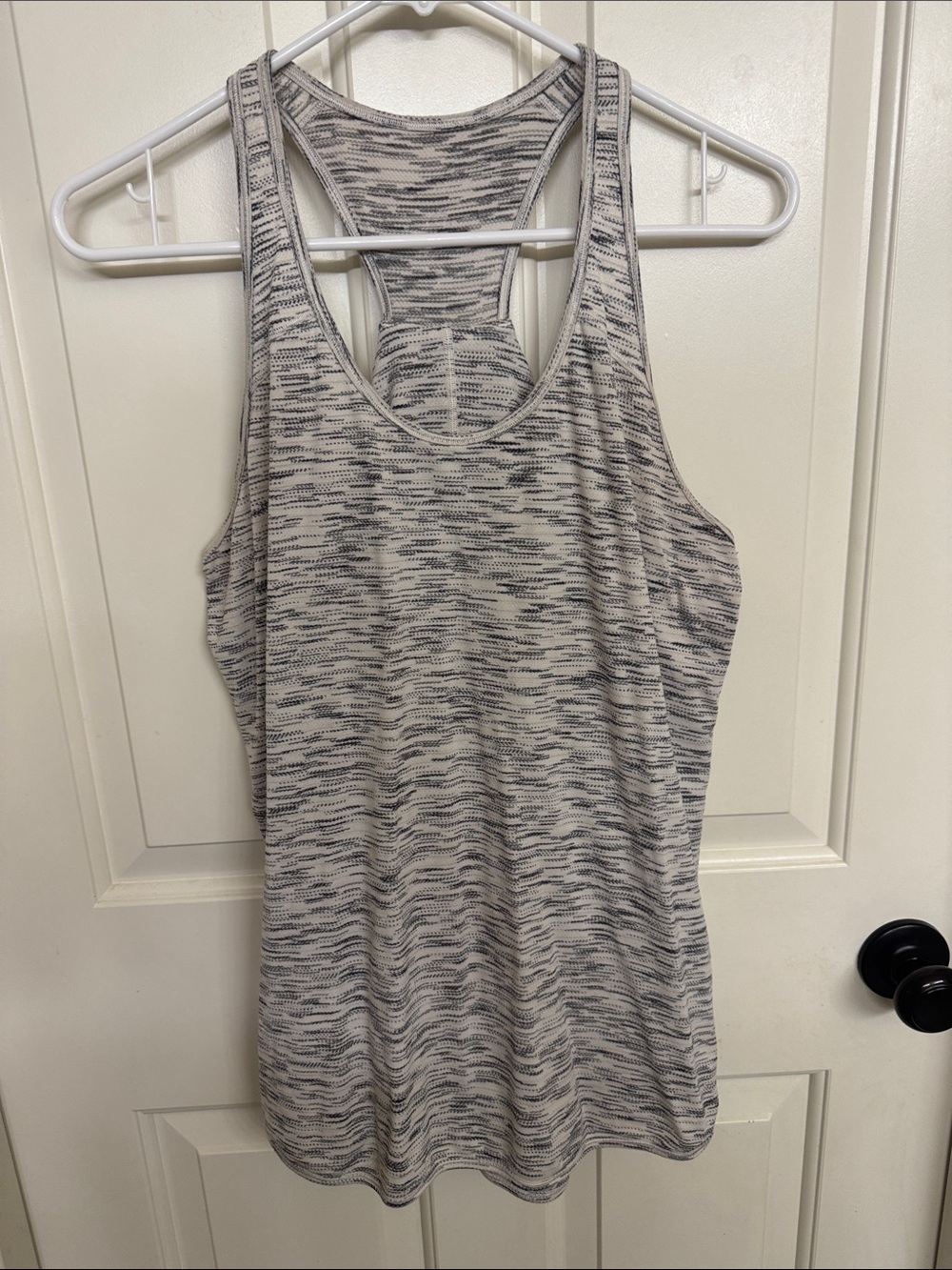lululemon athletica Heathered Racerback Tank - Gray & White